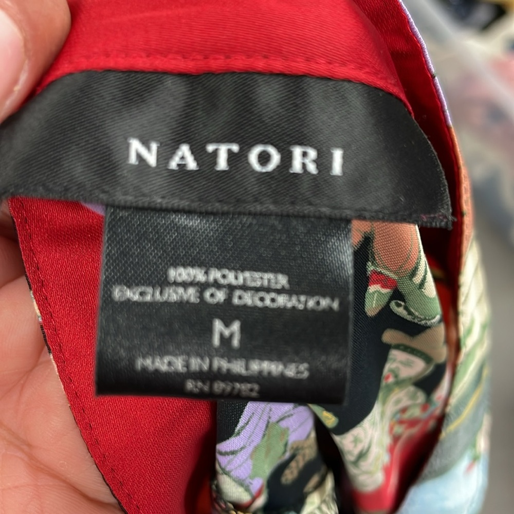 Natori Women's Dynasty Pajama Set in Red Print - Picture 9 of 9